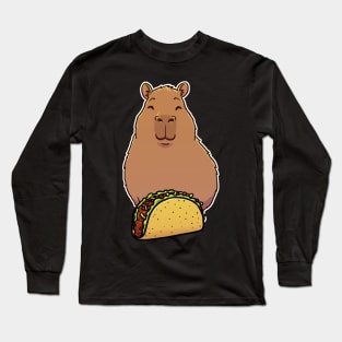 Capybara Taco Long Sleeve T-Shirt